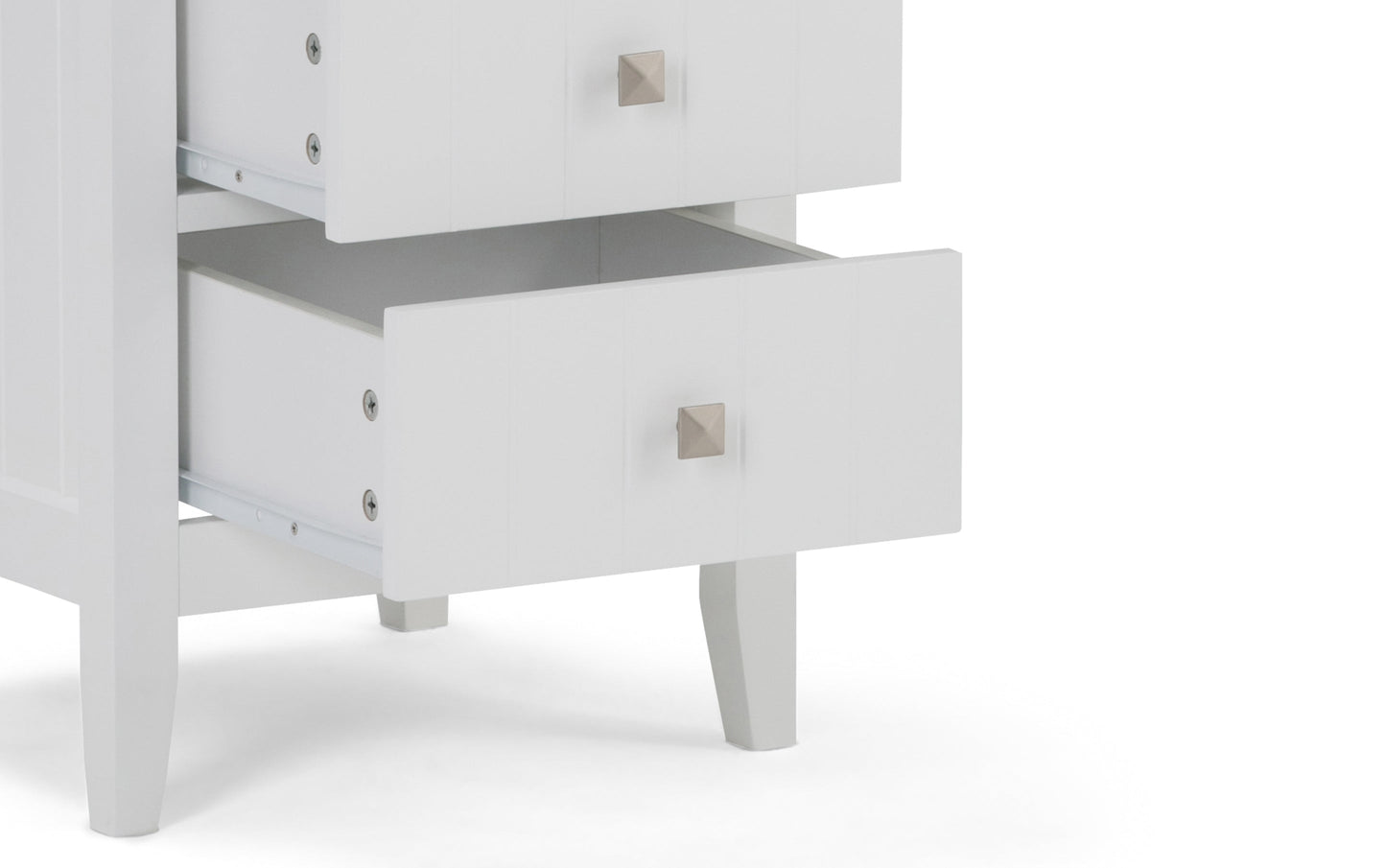 Pure White | Acadian Four Drawer Floor Cabinet