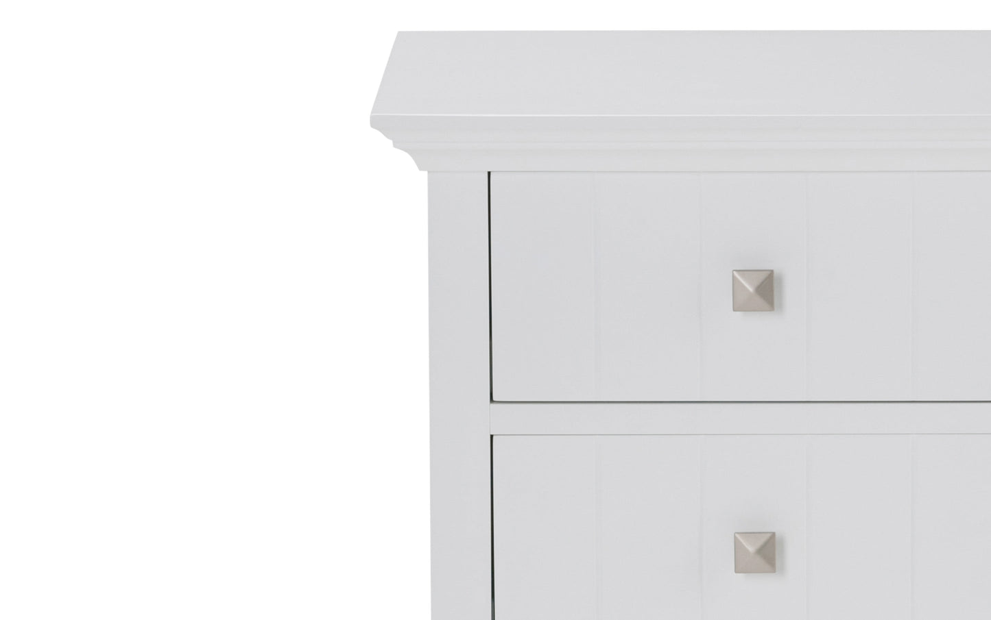 Pure White | Acadian Four Drawer Floor Cabinet