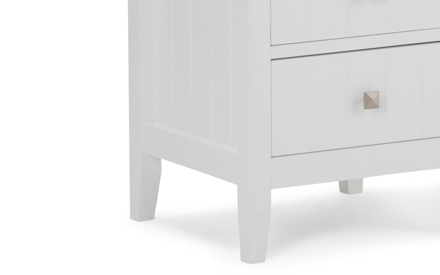 Pure White | Acadian Four Drawer Floor Cabinet