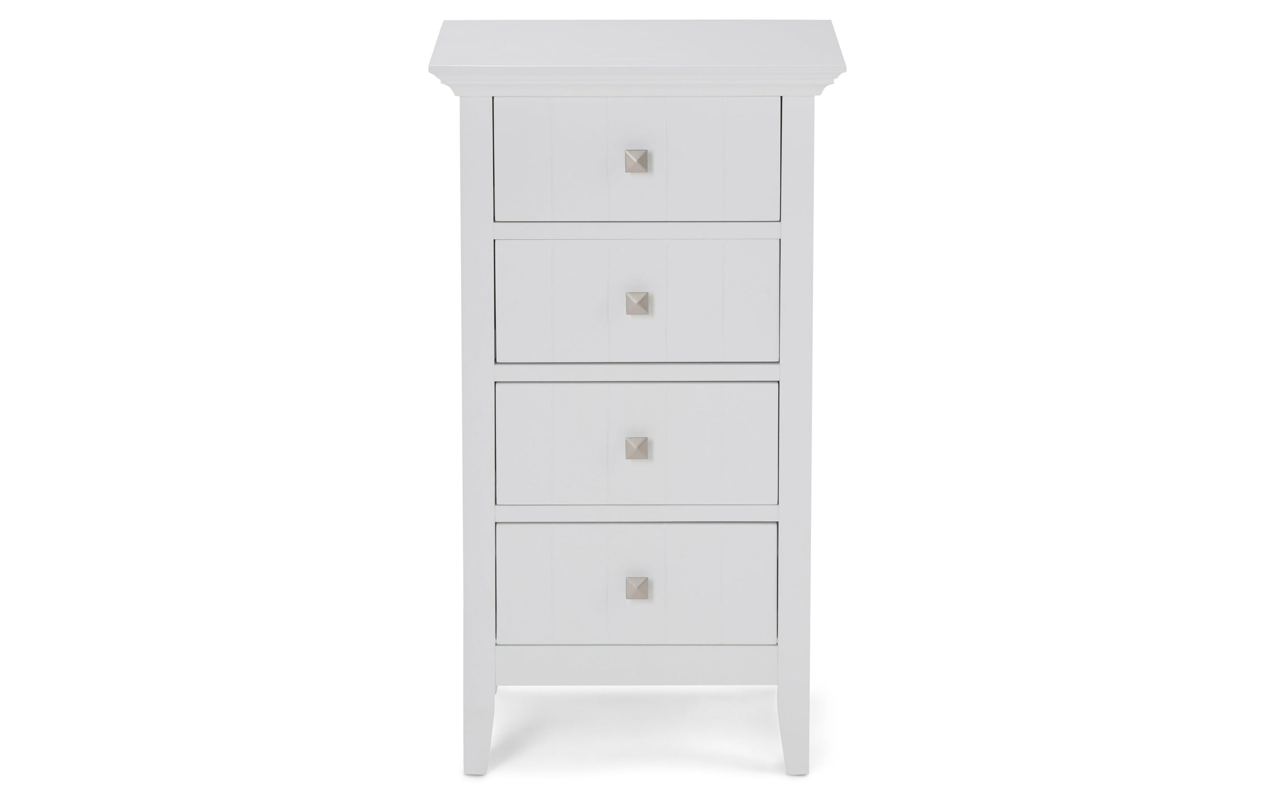 Pure White | Acadian Four Drawer Floor Cabinet