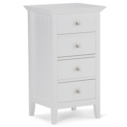 Pure White | Acadian Four Drawer Floor Cabinet