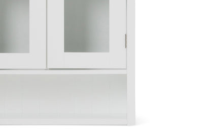 Pure White | Acadian Double Door Wall Cabinet