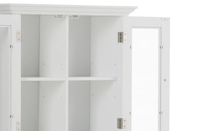 Pure White | Acadian Double Door Wall Cabinet