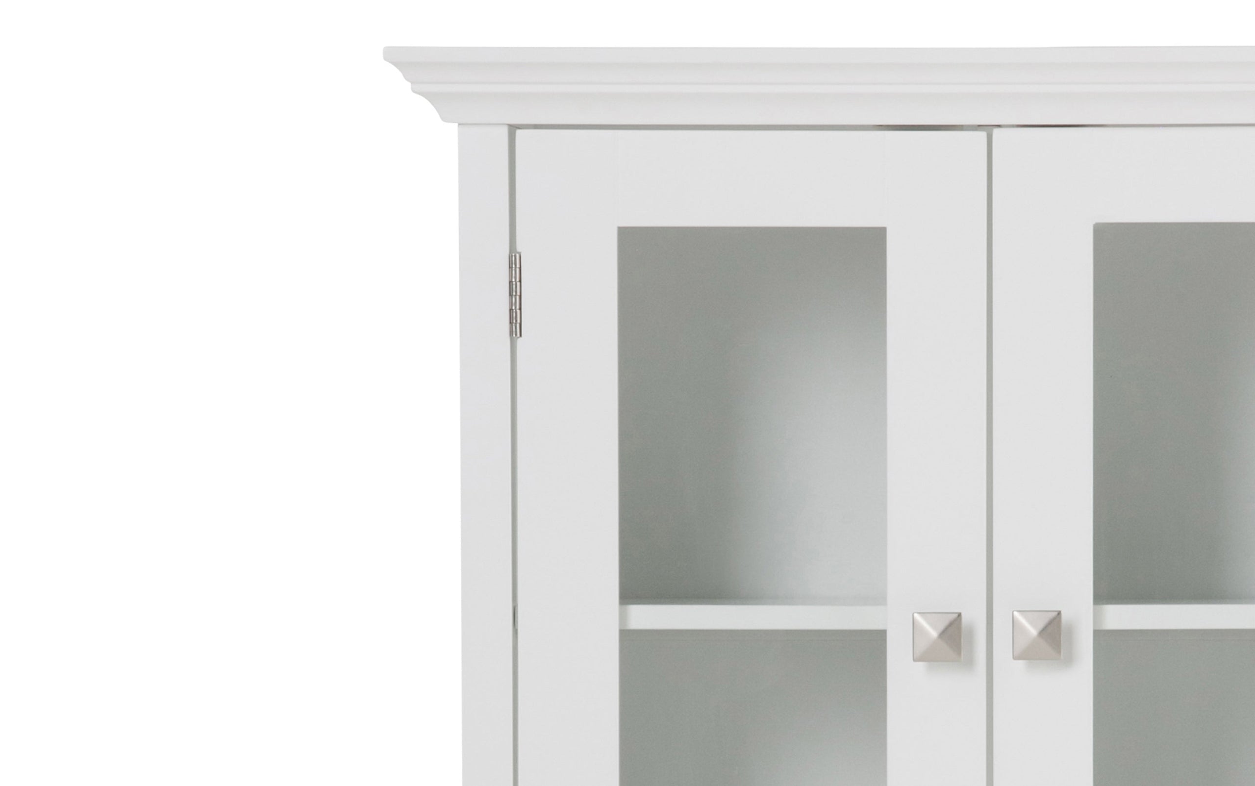 Pure White | Acadian Double Door Wall Cabinet