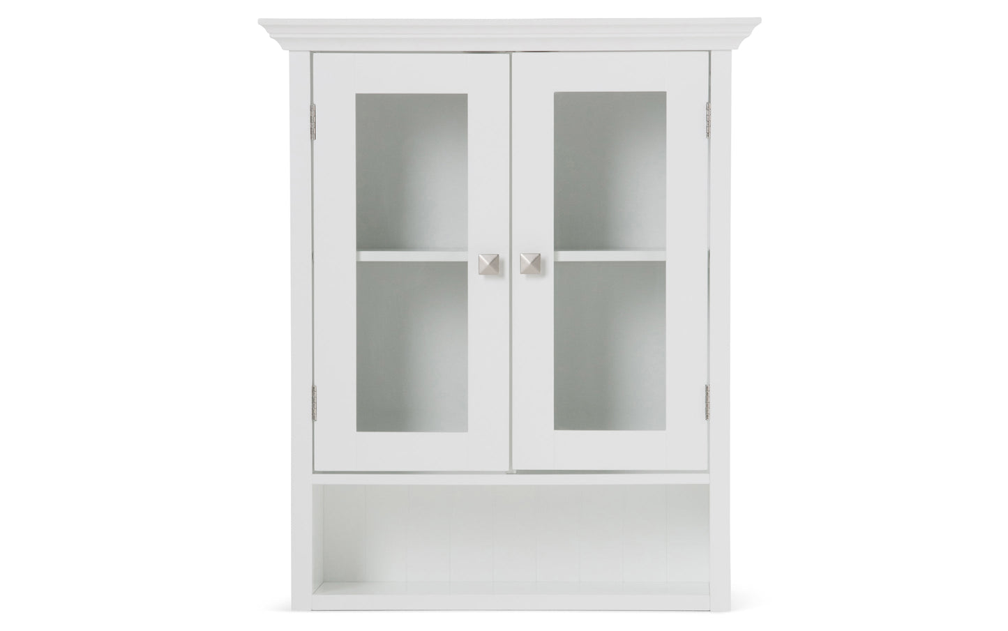 Pure White | Acadian Double Door Wall Cabinet