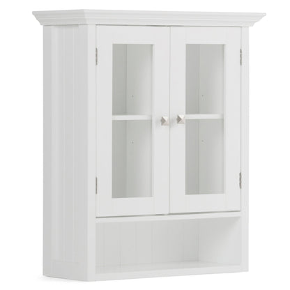 Pure White | Acadian Double Door Wall Cabinet