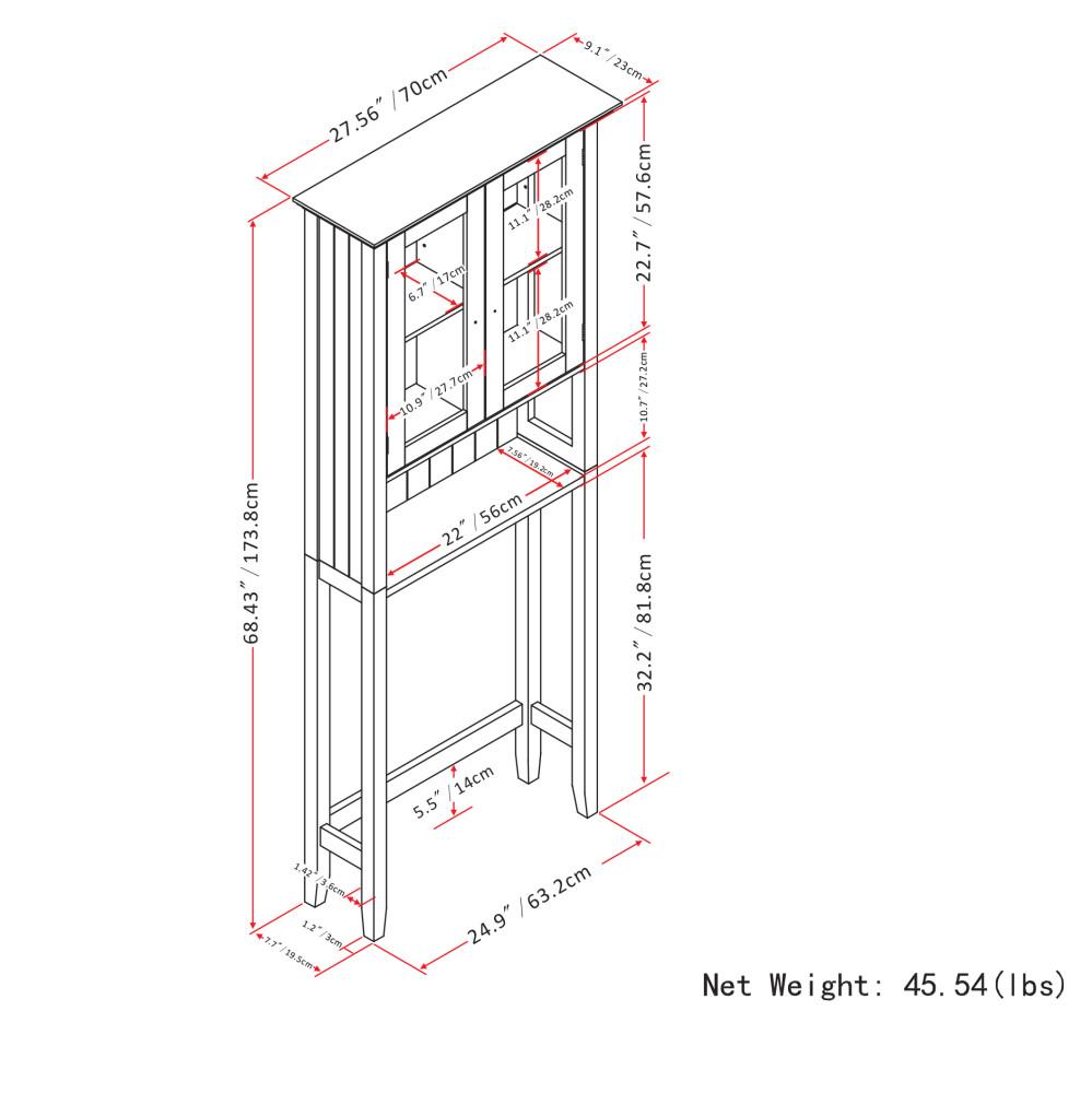 Pure White | Acadian Space Saver Cabinet