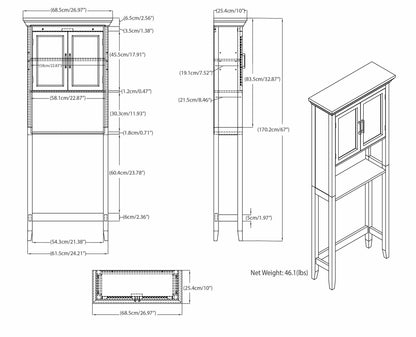 Pure White | Avington Space Saver Cabinet