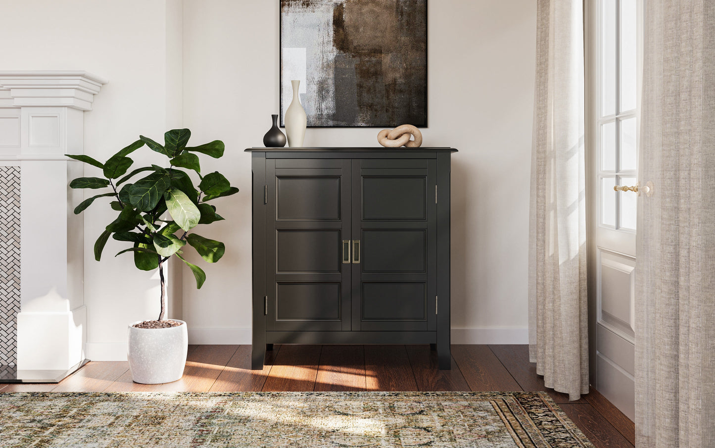 Black | Burlington Low Storage Cabinet