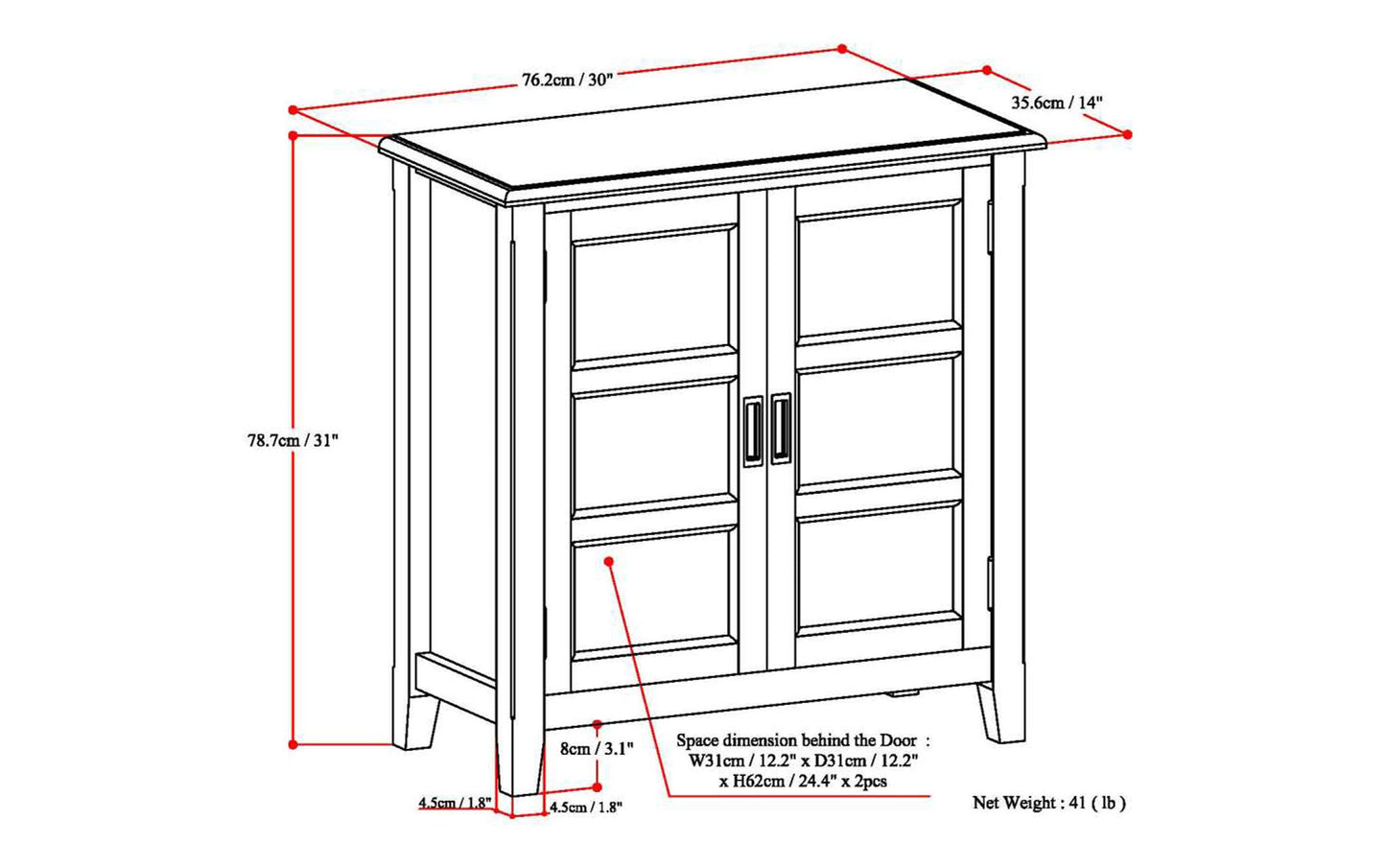 Farmhouse Grey | Burlington Low Storage Cabinet