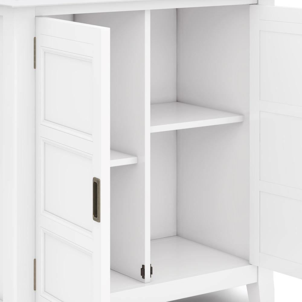 White | Burlington Low Storage Cabinet