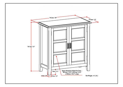 White | Burlington Low Storage Cabinet