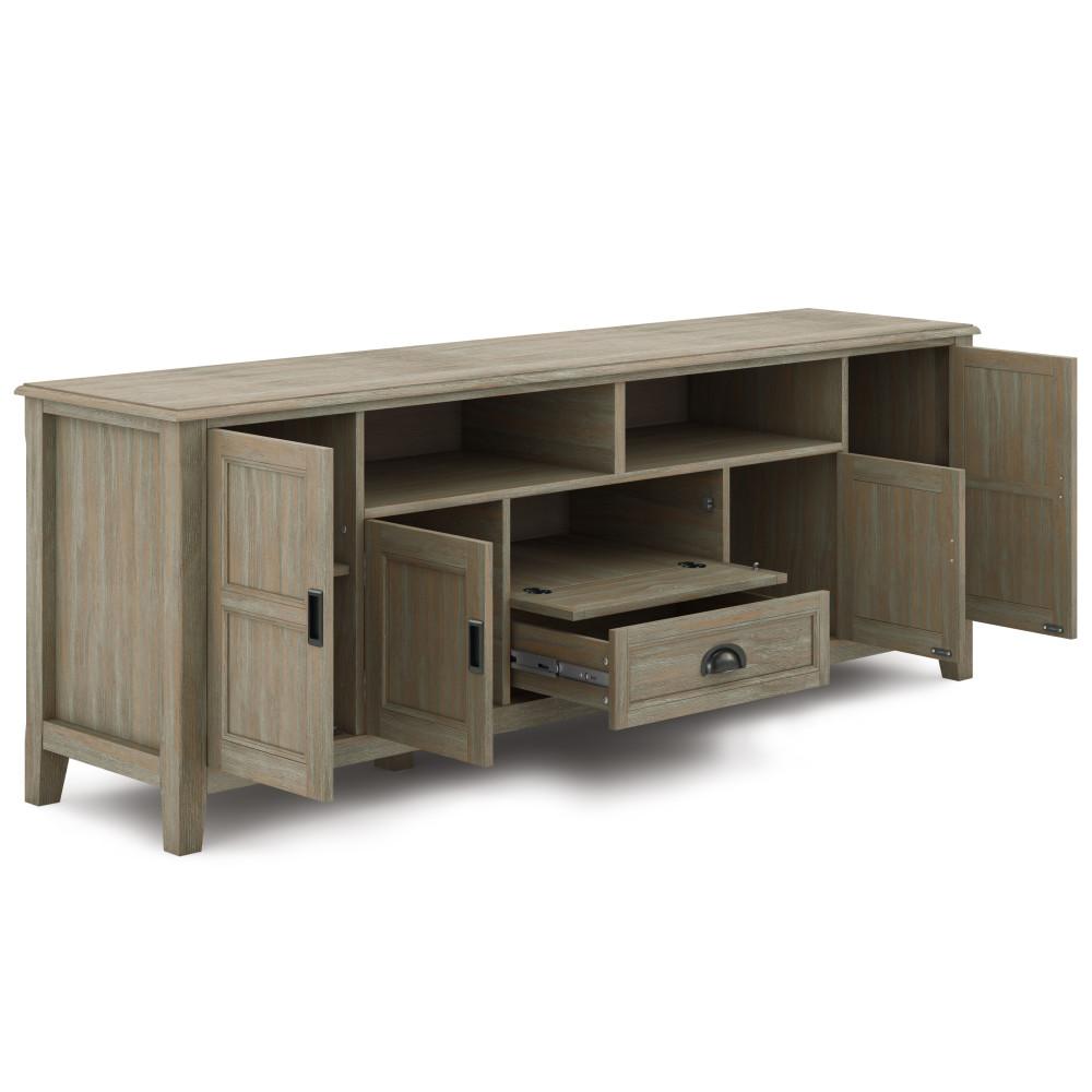 Distressed Grey | Burlington 72 inch TV Media Stand