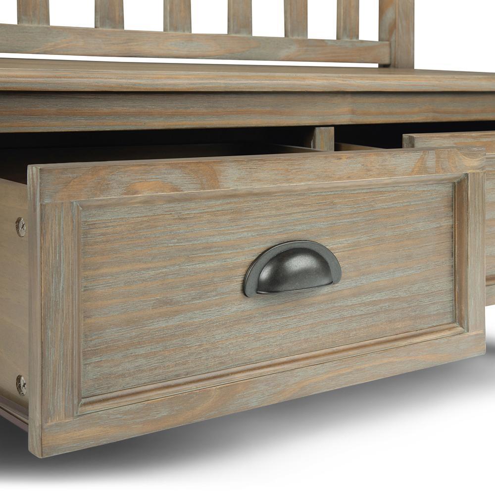 Distressed Grey | Burlington Entryway Bench