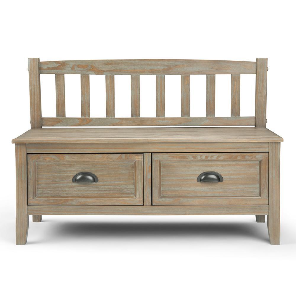 Distressed Grey | Burlington Entryway Bench