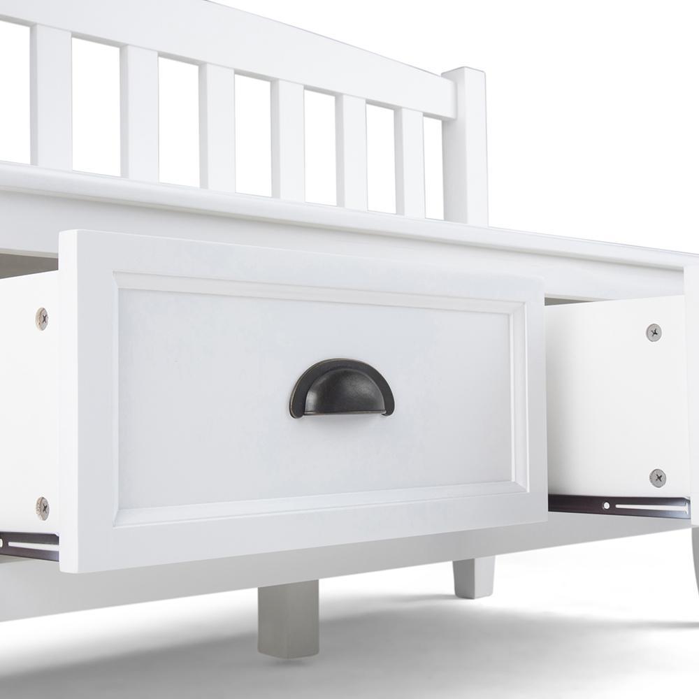 White | Burlington Entryway Bench