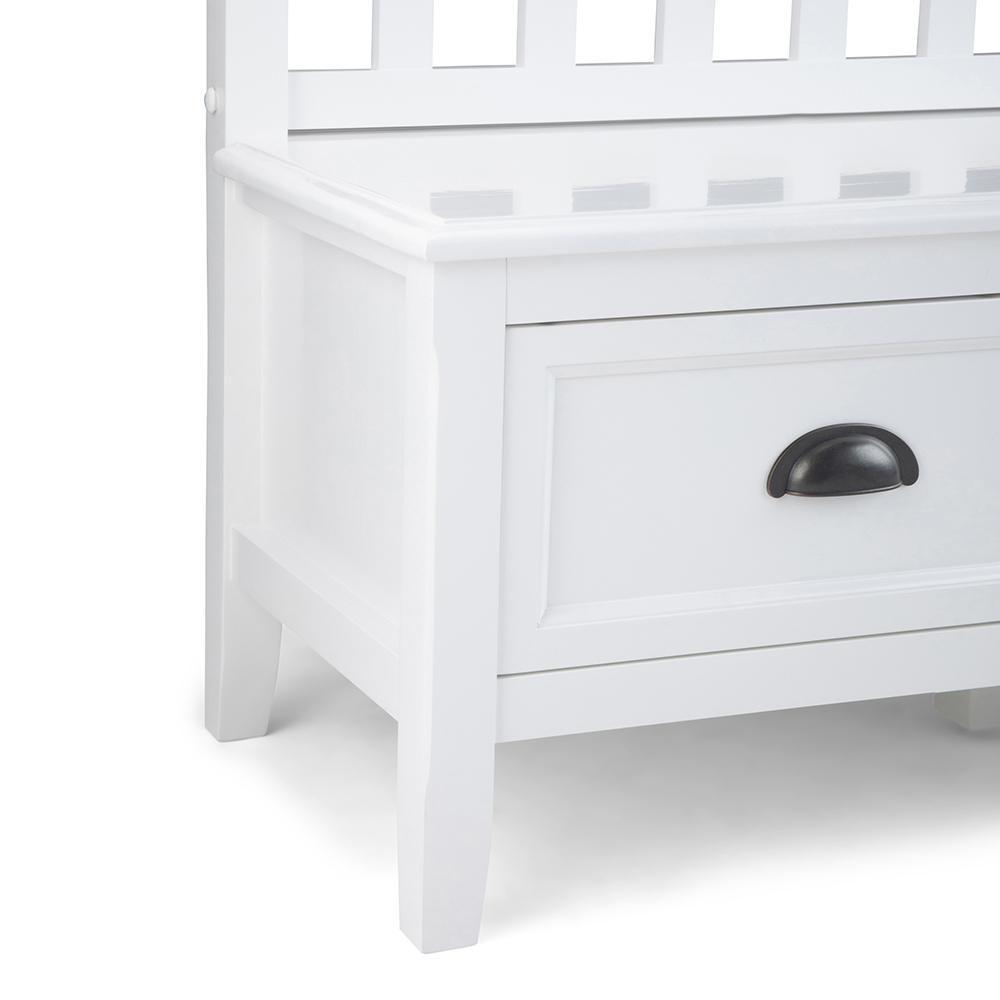 White | Burlington Entryway Bench