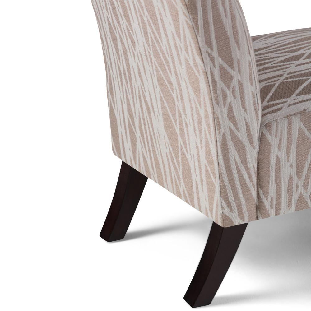 Beige and White | Woodford Accent Chair