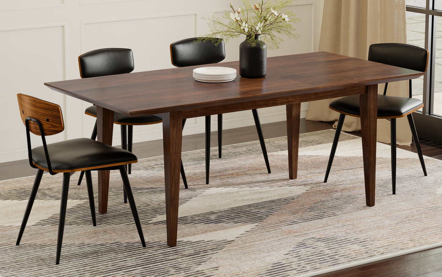 Colby Extendable Dining Table in Walnut