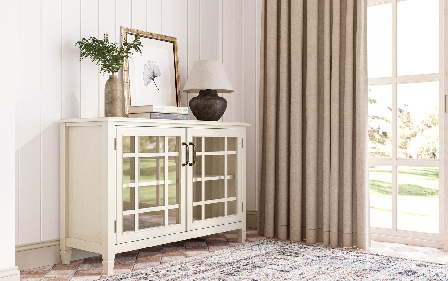 Antique White | Connaught Low Storage Cabinet