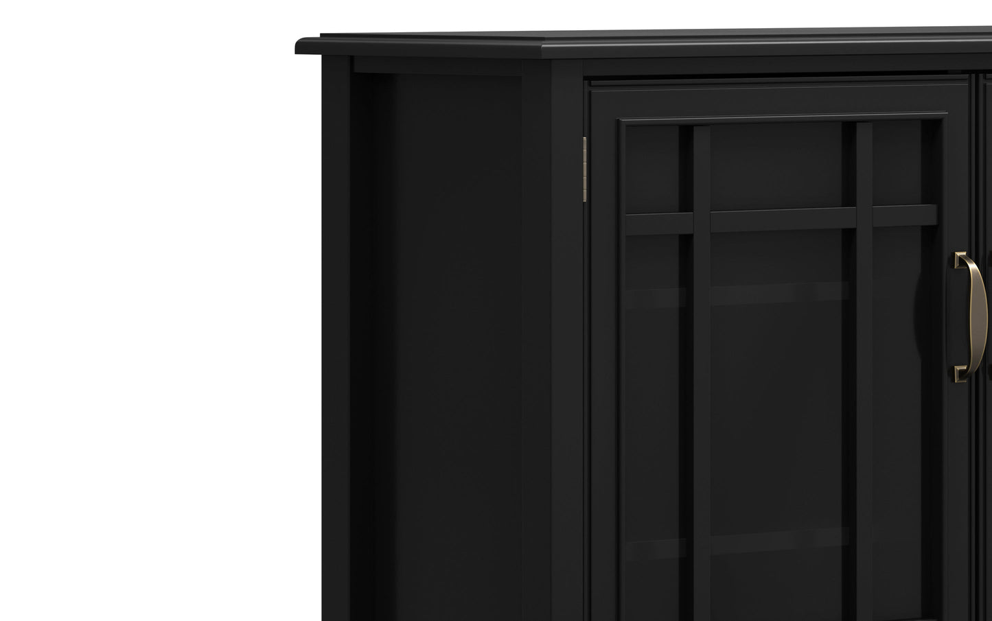 Black Solid Wood - Pine | Connaught Tall Storage Cabinet