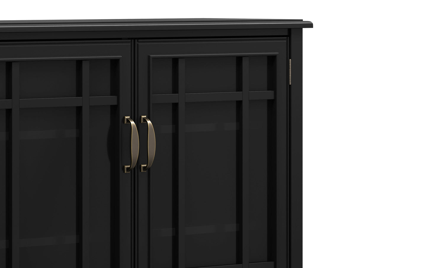 Black Solid Wood - Pine | Connaught Tall Storage Cabinet