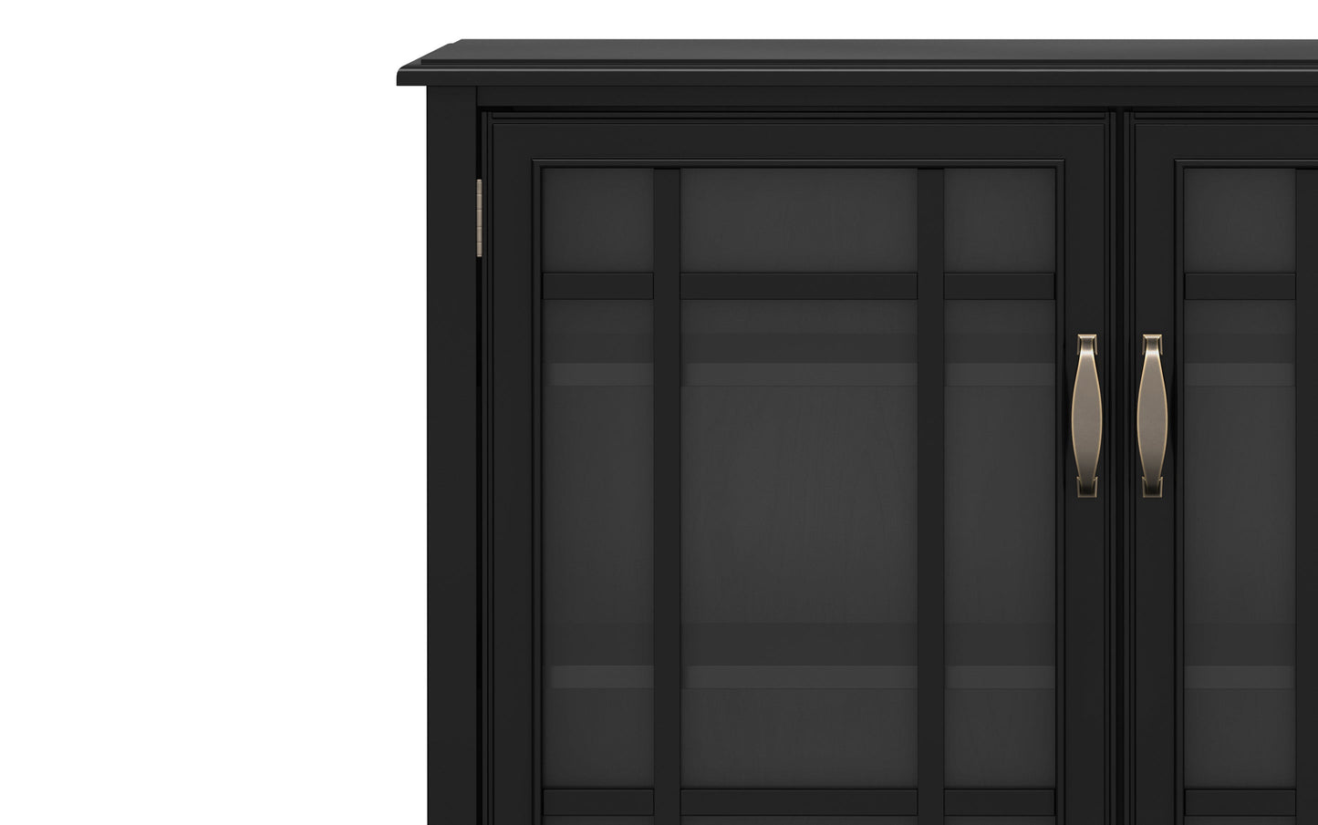 Black Solid Wood - Pine | Connaught Tall Storage Cabinet