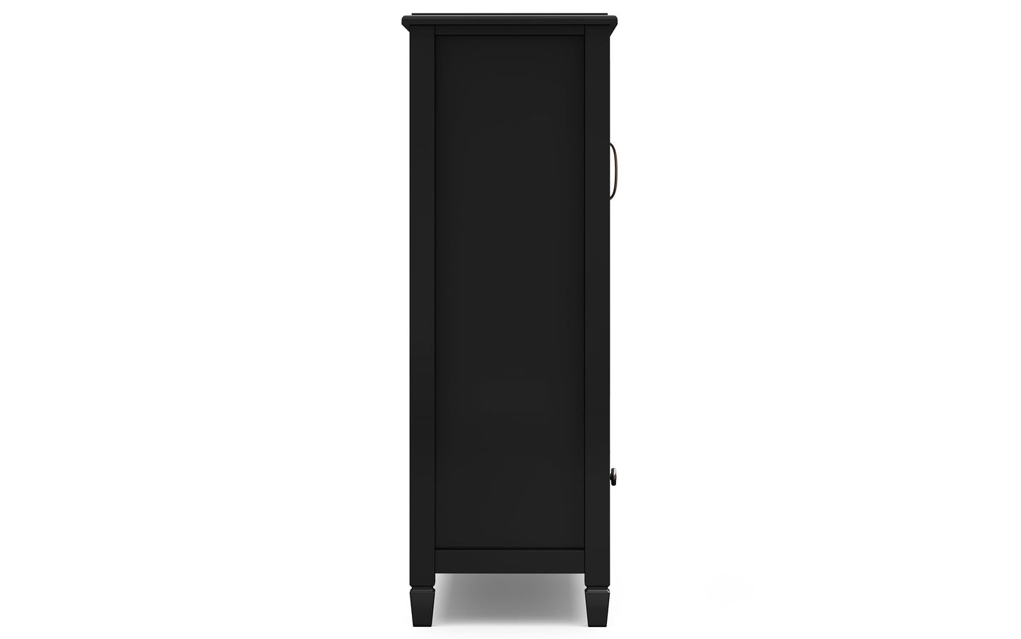 Black Solid Wood - Pine | Connaught Tall Storage Cabinet