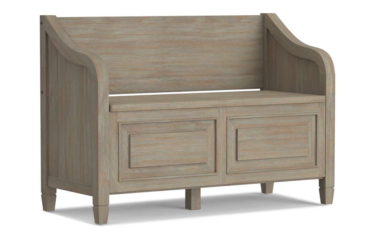 Distressed Grey | Connaught Entryway Storage Bench