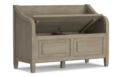 Distressed Grey | Connaught Entryway Storage Bench