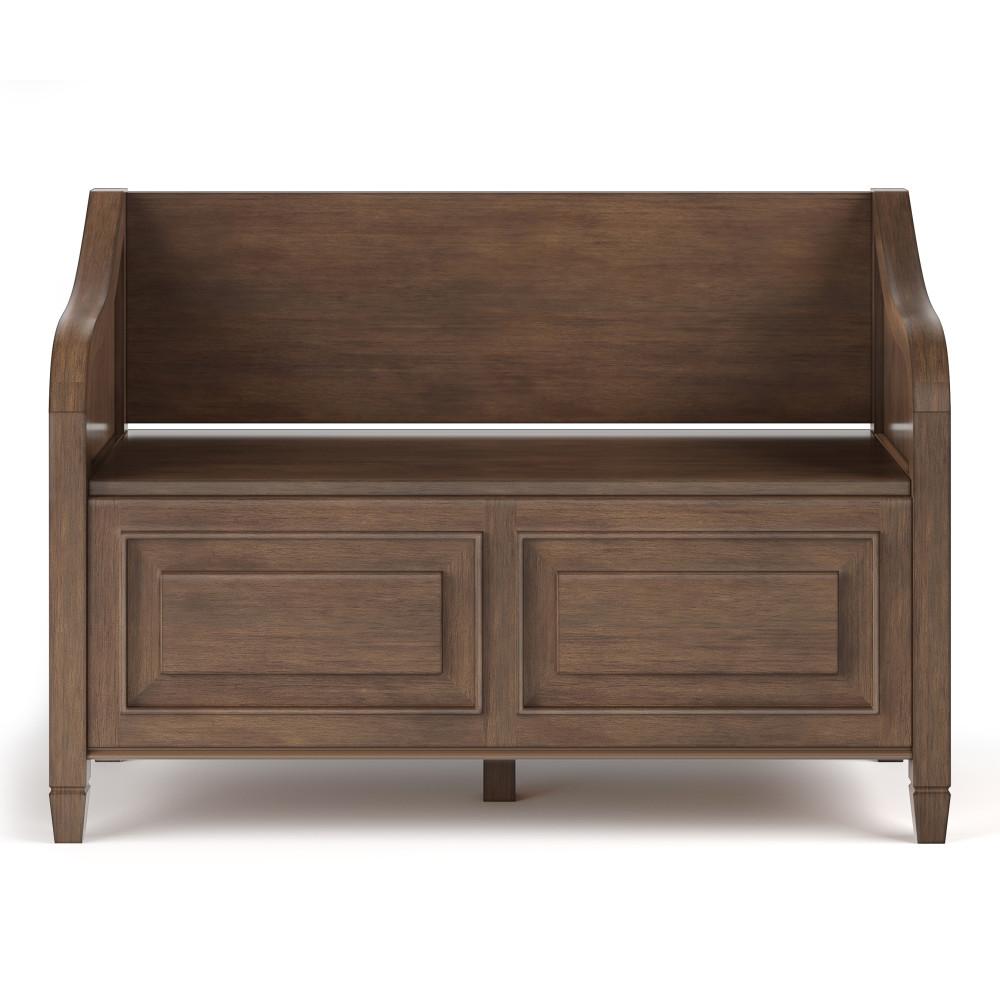 Rustic Natural Aged Brown | Connaught Entryway Storage Bench