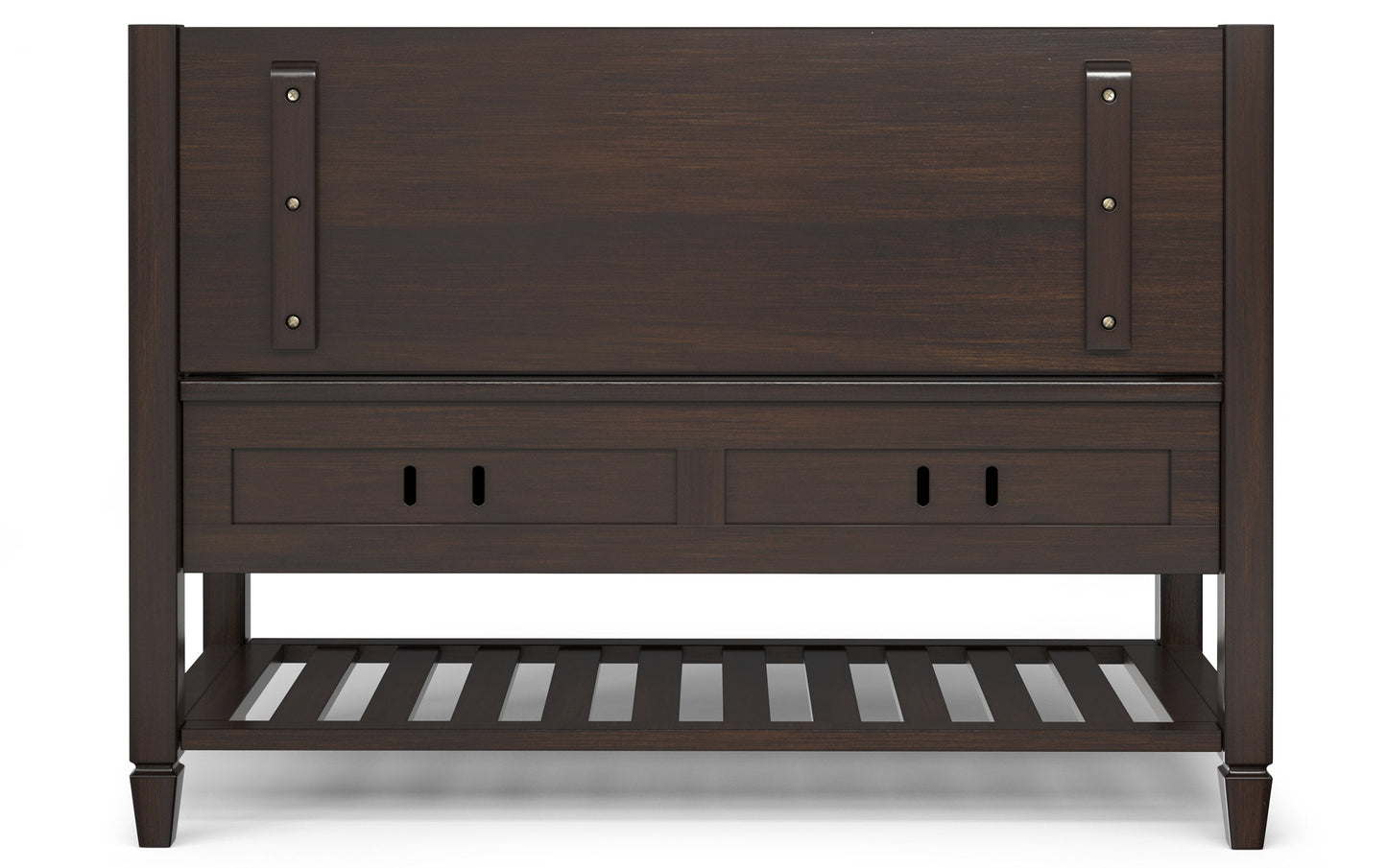 Chestnut Brown | Connaught Entryway Storage Bench with Shelf