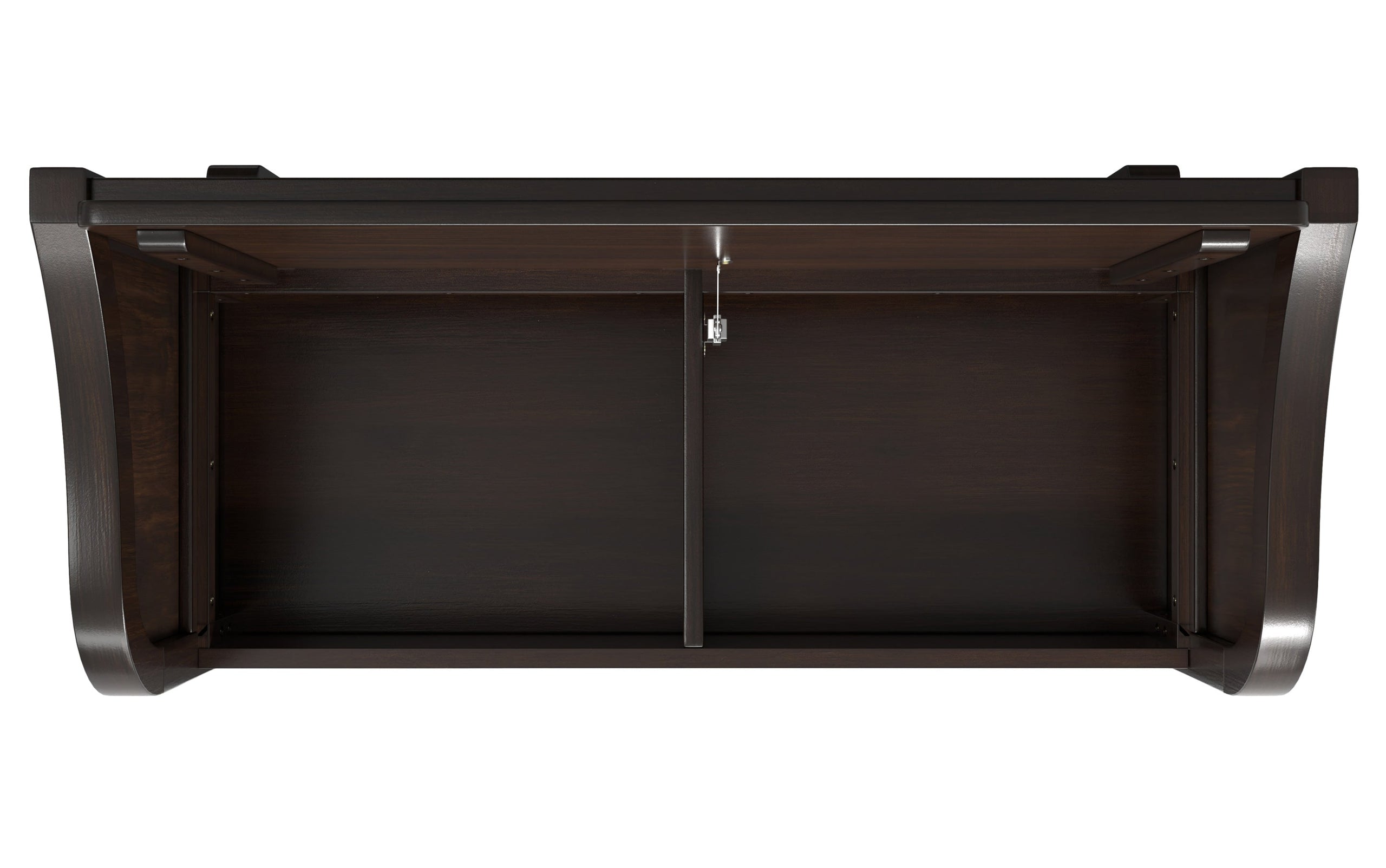 Chestnut Brown | Connaught Entryway Storage Bench with Shelf