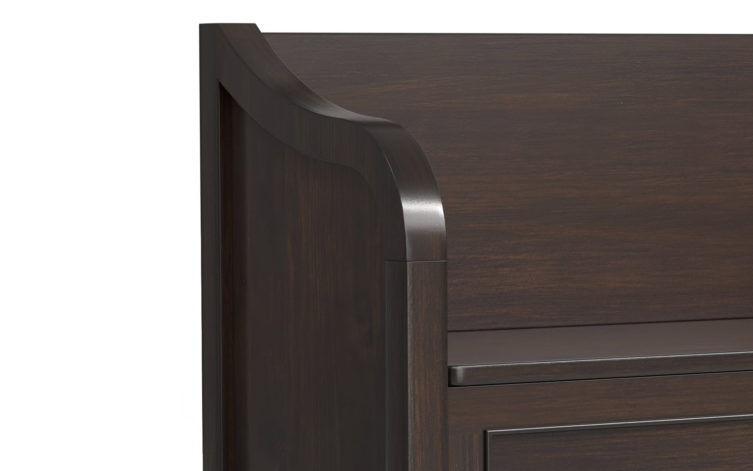 Chestnut Brown | Connaught Entryway Storage Bench with Shelf