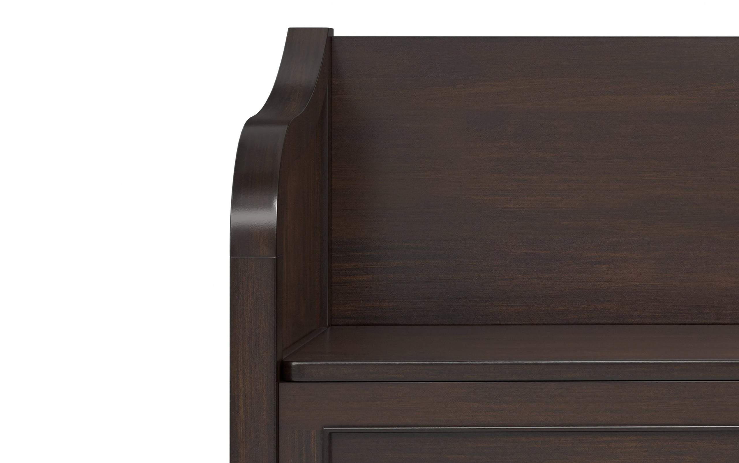 Chestnut Brown | Connaught Entryway Storage Bench with Shelf