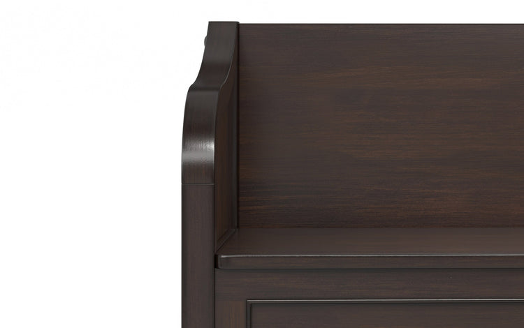 Chestnut Brown | Connaught Small Entryway Storage Bench