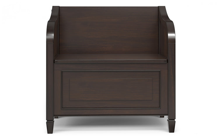 Chestnut Brown | Connaught Small Entryway Storage Bench