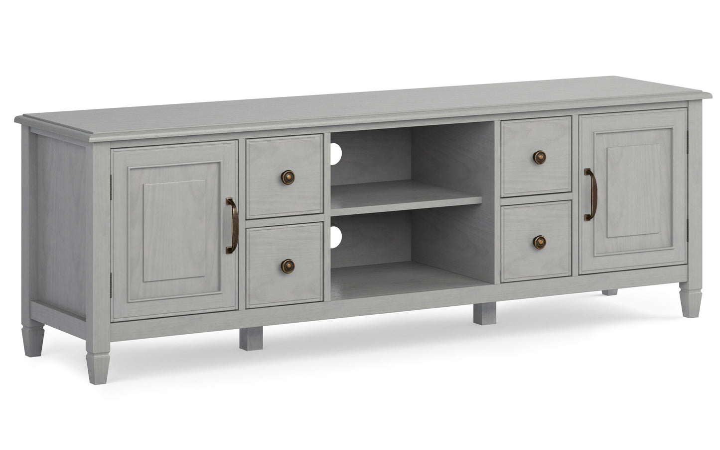 Fog Grey | Connaught 72 x 18 x 24 inch Wide TV Stand