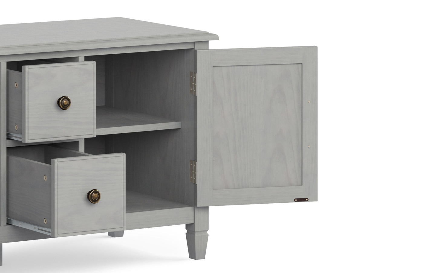 Fog Grey | Connaught 72 x 18 x 24 inch Wide TV Stand