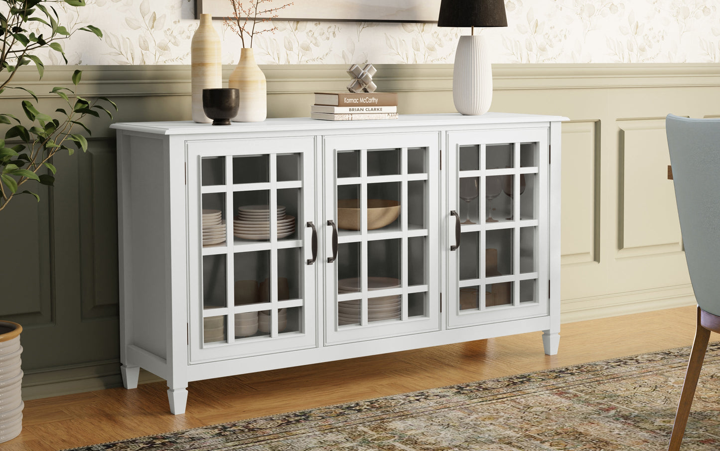 White | Connaught Wide Storage Cabinet