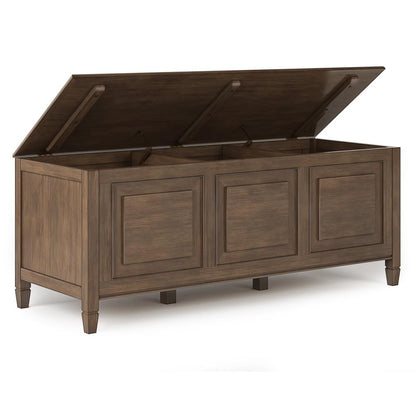 Natural Aged Brown | Connaught Bench Storage Trunk