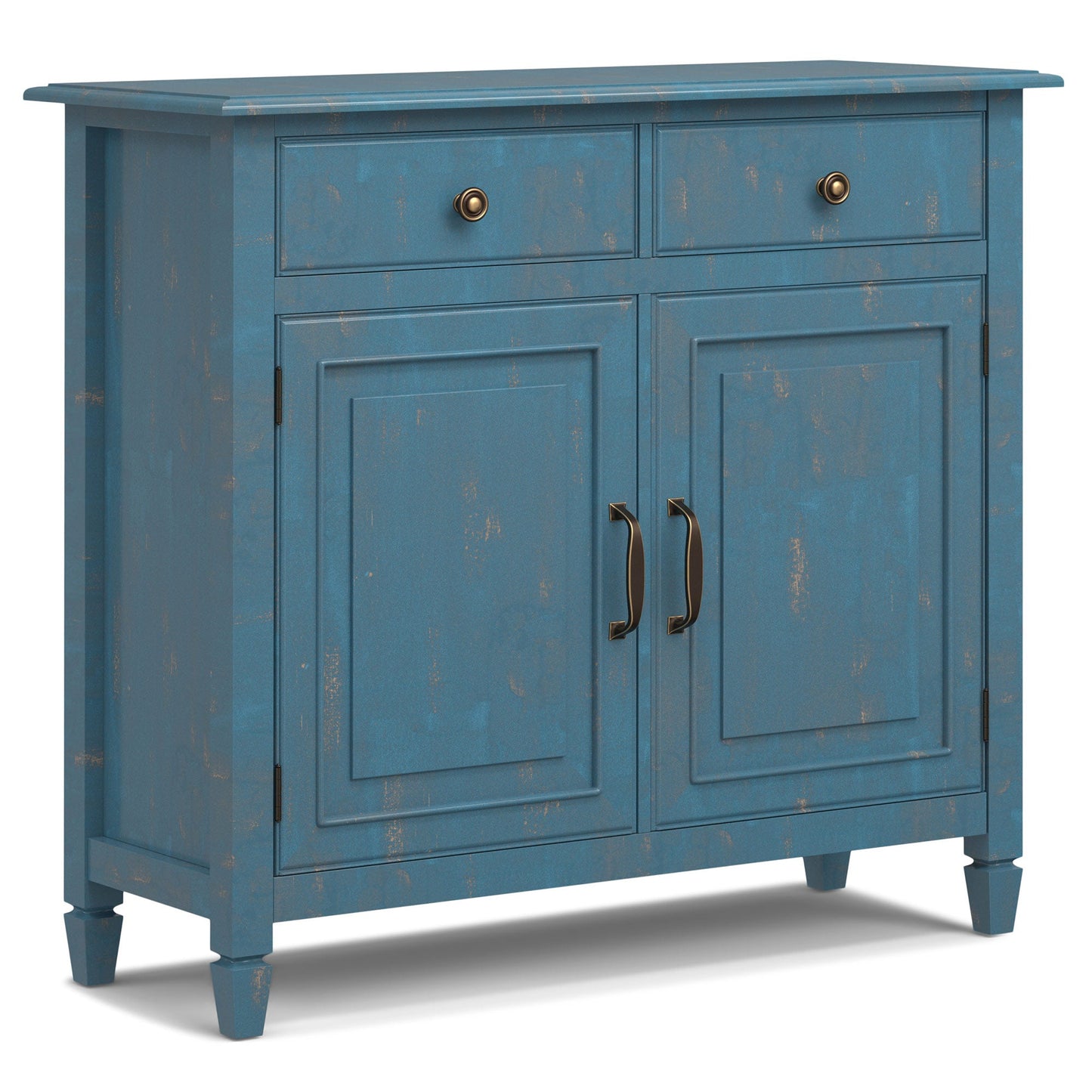 Distressed Coastal Blue | Connaught Entryway Storage Cabinet