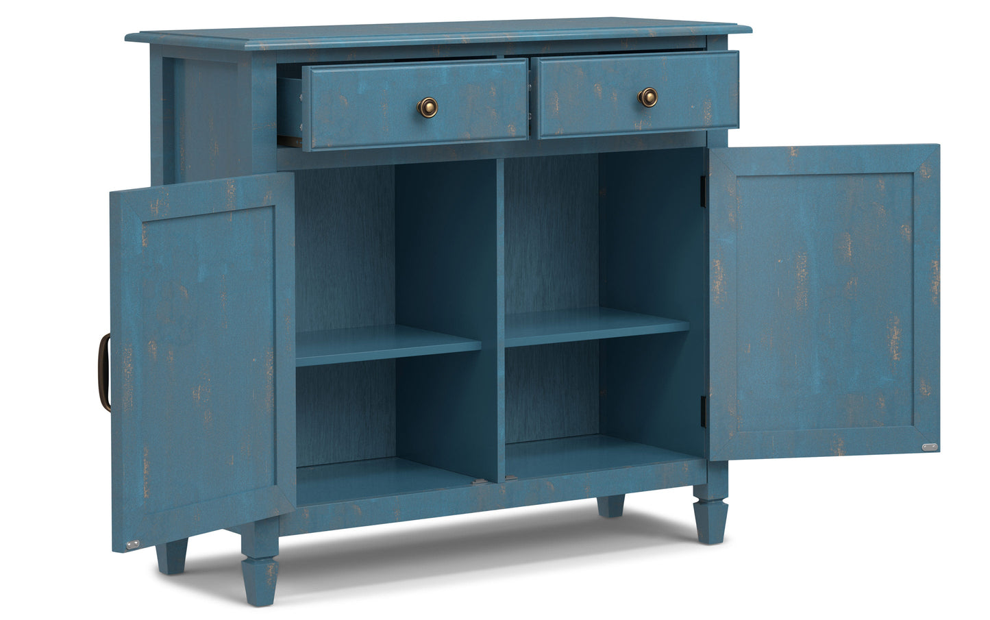 Distressed Coastal Blue | Connaught Entryway Storage Cabinet