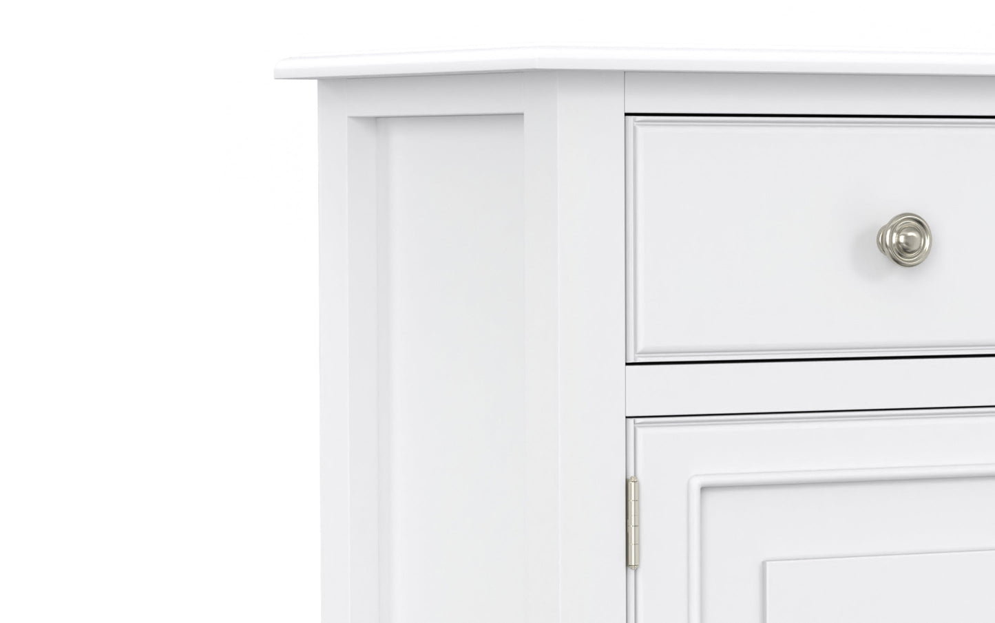 White | Connaught Wide Entryway Storage Cabinet