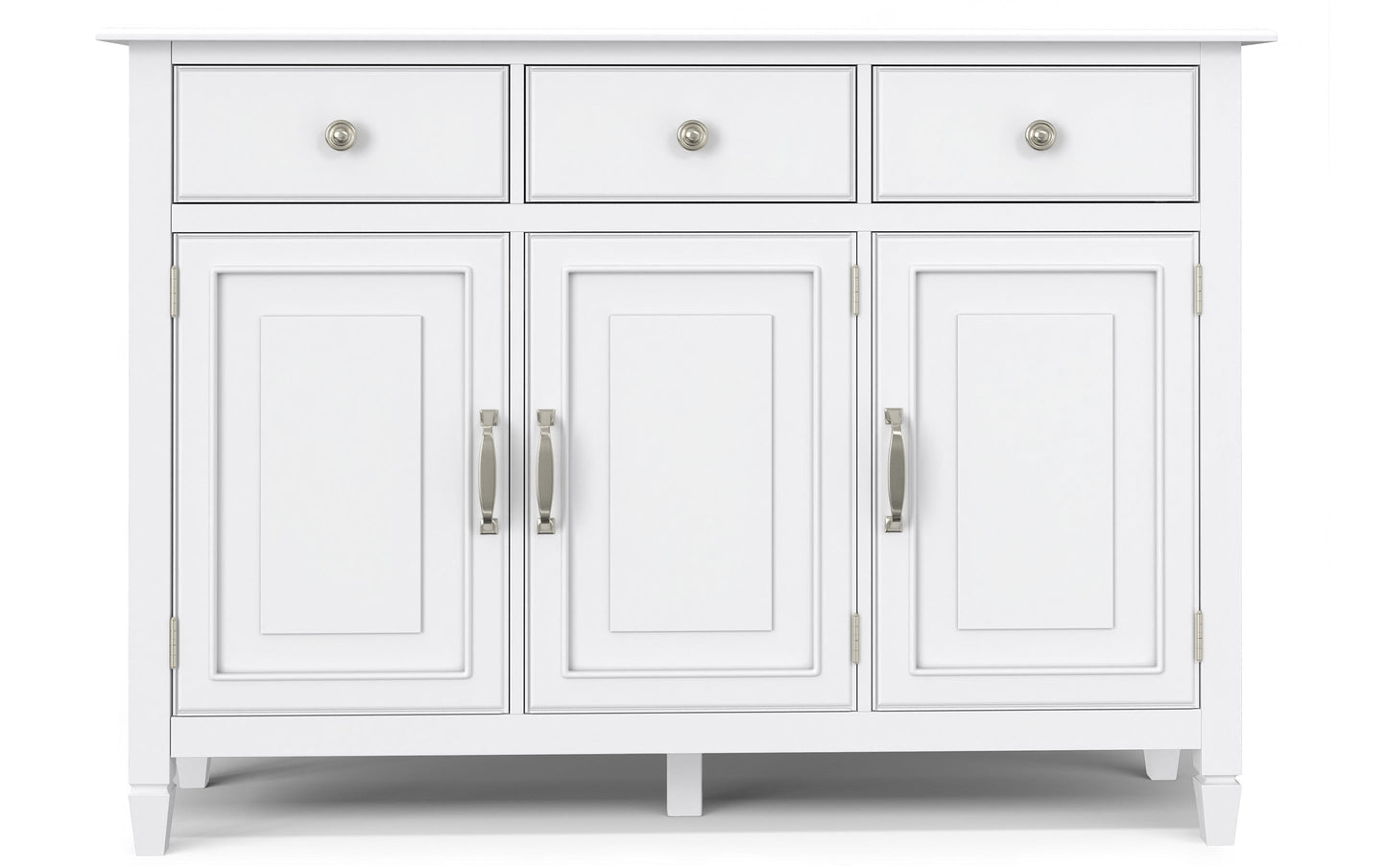 White | Connaught Wide Entryway Storage Cabinet