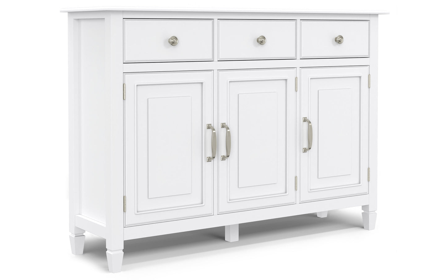 White | Connaught Wide Entryway Storage Cabinet