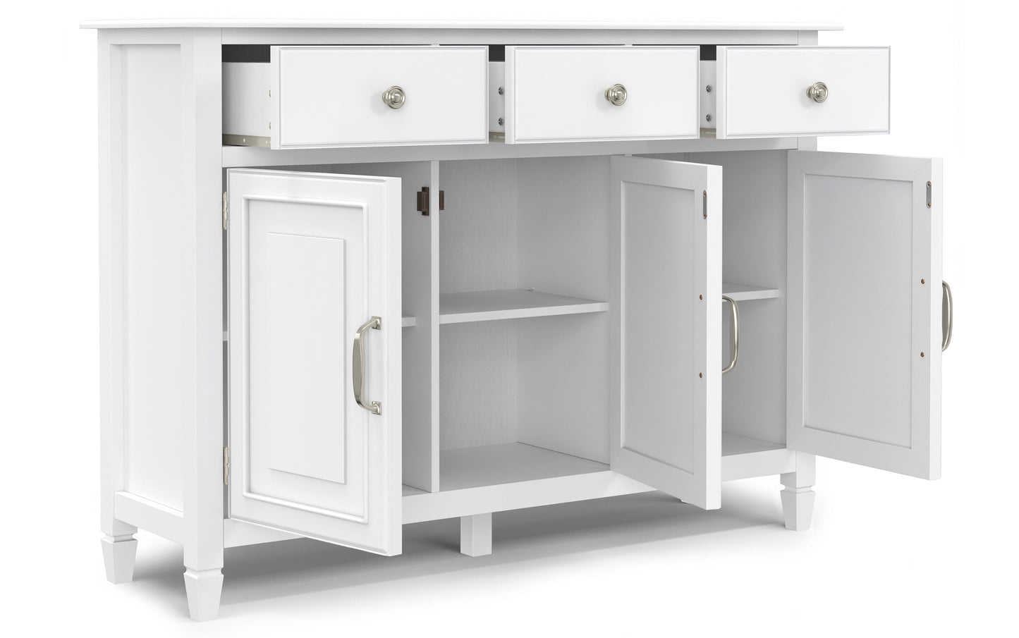 White | Connaught Wide Entryway Storage Cabinet