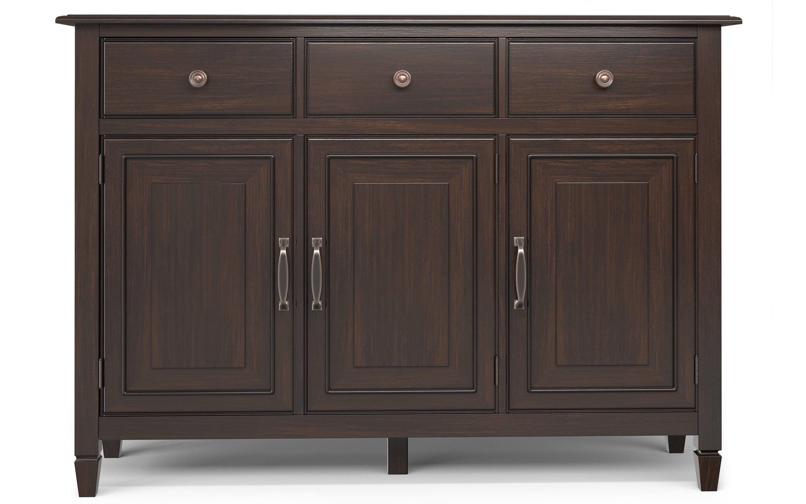 Chestnut Brown | Connaught Wide Entryway Storage Cabinet