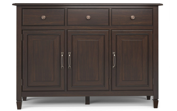 Chestnut Brown | Connaught Wide Entryway Storage Cabinet