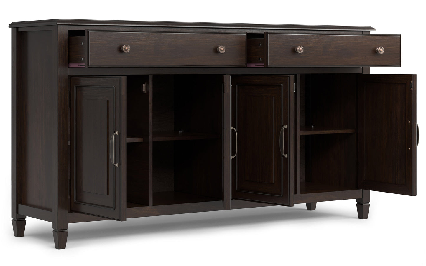 Dark Chestnut Brown | Connaught Large Sideboard Buffet Storage Cabinet